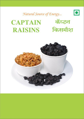 CAPTAIN RAISINS BLACK AND YELLOW RAISINS Raisins(500 g, Box)