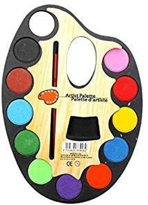 

MS Enterprises Kids Large Palette Water Color Set 12 Color + Artist Paint Brush(Set of 12, Multicolor)
