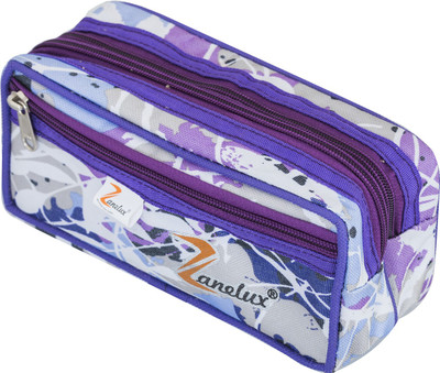 

ZANELUX PENCIL POUCH PLAIN Art Polyester Pencil Box(Set of 1, Multicolor)