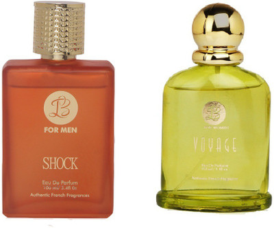 

Lyla Blanc Mens SHOCK & Womens VOYAGE - (Set of 2 Perfume for Couple) (100ml each) Eau de Parfum - 100 ml(For Men & Women)