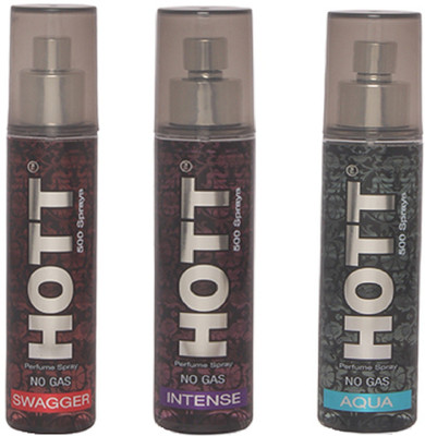 

HOTT SWAGGER, INTENSE & AQUA Perfume Spray for Men- (Set of 3) (60ml each) Perfume - 60 ml(For Men)
