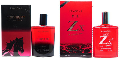 

ramsons RED Zx & MIDNIGHT Eau de Parfum - 200 ml(For Men & Women)