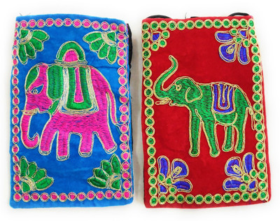 

SUVASANA 4022_velvetpouch_com5 Mobile Pouch(Multicolor)
