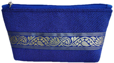 

auk Attractive Blue Jute Hand Purse For Women's. Pouch(Blue)