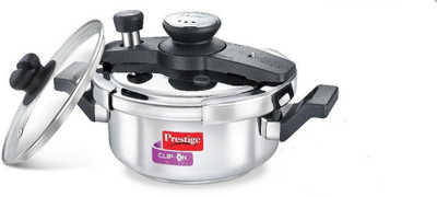 

Prestige SS Clip On 2 Ltr 2 L Pressure Cooker with Induction Bottom(Stainless Steel)