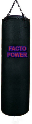 

FACTO POWER 3 Feet Length BLACK Color With Chain Unfilled SRF - STANDARD Hanging Bag(HEAVY, 1 kg)