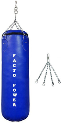 

FACTO POWER 6.0 Feet Long, PU Material, Blue Color, Unfilled with Hanging Chain Hanging Bag(6.0, 72 kg)