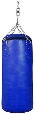 

FACTO POWER 2.5 Feet Length BLUE Color Unfilled Synthetic Leather Hanging Bag(Heavy, 30 kg)