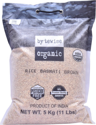 

bytewise organic Aged Basmati Brown Rice Brown Basmati Rice (Long Grain, Unpolished)(5 kg)