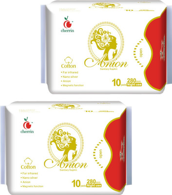 

Cherrin Anion 280 mm XL Night Use 10+10 Sanitary Pad(Pack of 20)