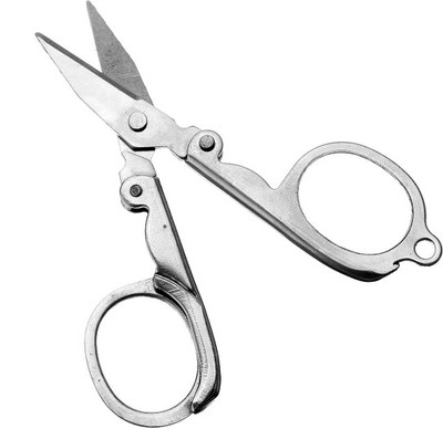 

Martand Stainless Steel Foldable Scissor Scissors(Set of 1, Silver)