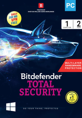 Bitdefender Total Security 1 User 2 Years(Voucher)