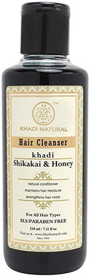 

Khadi Natural Shikakai & Hney SLS Paraben Shampoo for Dry Hair(210 ml)