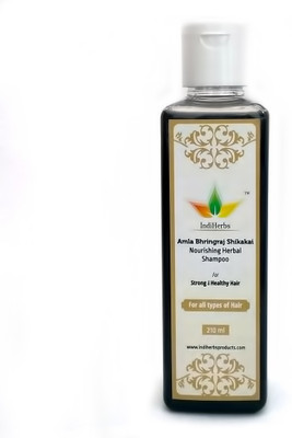 

IndiHerbs Amla Bhringraj Shikakai Nourishing Herbal Shampoo(210 ml)