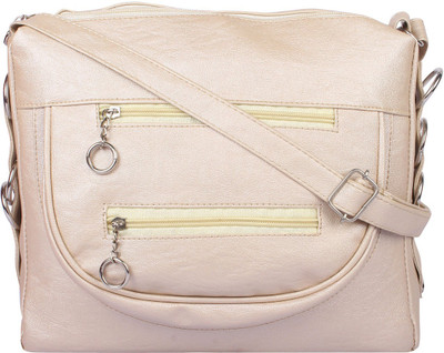 

SAHAL Girls Casual Beige PU Sling Bag