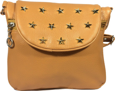 

VeePlay Women Evening/Party, Casual Brown Leatherette Sling Bag