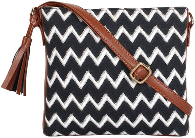 

Beau Design Women Casual Black PU Sling Bag