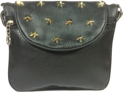 

VeePlay Women Evening/Party, Casual Black Leatherette Sling Bag