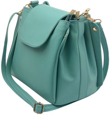 

Beau Design Women Casual Green PU Sling Bag