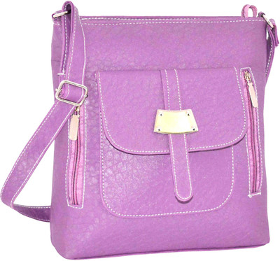 

minaar Women Casual, Formal, Evening/Party Purple Leatherette Sling Bag