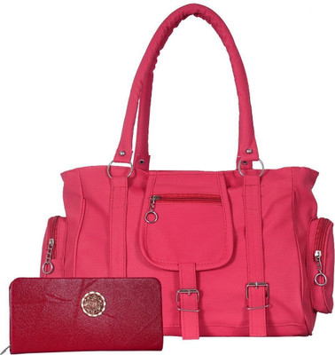 

VISHESH COLLECTIONS Women Evening/Party, Casual Pink PU Shoulder Bag