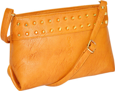 

MINAAR Women Evening/Party, Formal, Casual Tan PU Sling Bag