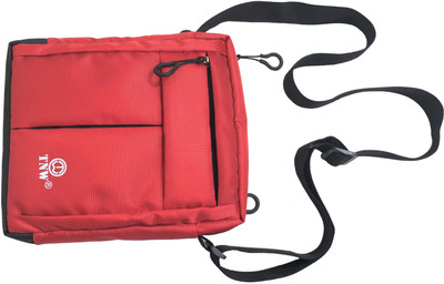 

TnW Men Casual Red Polyester Sling Bag