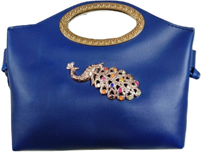 

Rapidcostore Girls Evening/Party, Casual, Formal, Sports Blue PU Sling Bag