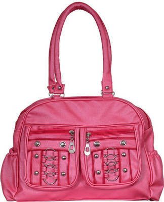 

VISHESH COLLECTIONS Women Evening/Party, Casual Pink PU Hand-held Bag