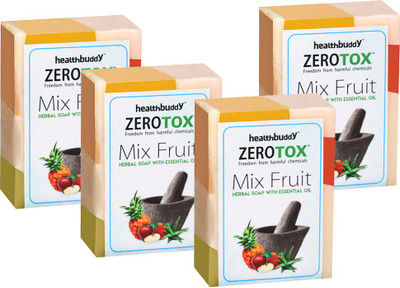 

Healthbuddy Zerotox Herbal Mix Fruit Soap (4 Packs of 100 gm Each)(400 g, Pack of 4)