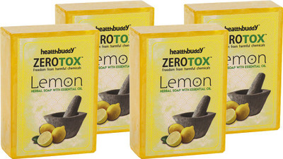 

Healthbuddy Zerotox Herbal Lemon Soap (4 Packs of 100 gm Each)(400 g, Pack of 4)