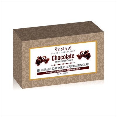 

Synaa Chocolate Handmade Soap for Hydrated Glowing Skin, Enriched with Chocolate (Pack of 6)(600 g, Pack of 6)