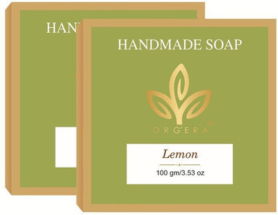 

orgera handmade soap lemon(200 g, Pack of 2)