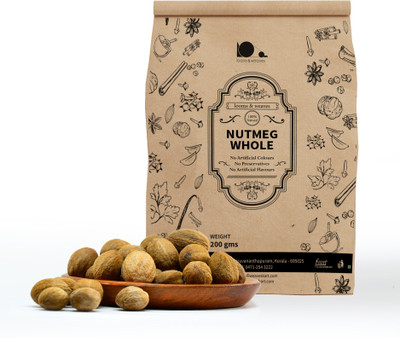 

looms & weaves - Finest Quality Travancore Nutmeg Whole(dis shelved) (Homestead Produce) - 200gm(200)