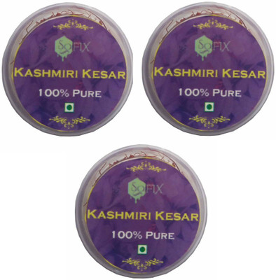 

Sofix Kashmiri Kesar Pure Saffron - 3 GM(3 x 1)
