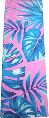

Yoga Essentials Tropical Multicolor 3 mm Yoga Mat, Pink