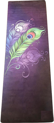 

Yoga Essentials Peacock Multicolor 3 mm Yoga Mat, Blue