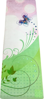 

Yoga Essentials Butterfly Multicolor 3 mm Yoga Mat, White