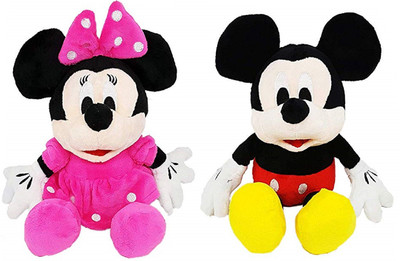 

CREATIVEVILLA CUTE STUFFED COMBO PINK MICKEY MINNIE MOUSE SOFT TOY CVST1010110103 - 30 cm(Multicolor)