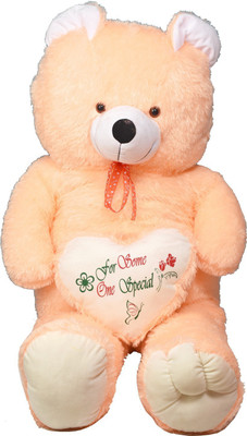 

stuffed toy with heart soft and cute - 130 cm(Cream)