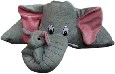 

Cosmetize Folding Elephant Pillow - 30 cm(Brown)
