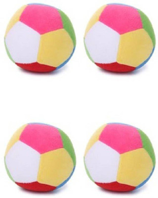 

Cosmetize Soft Toy Ball Set of 4 - 4 inch (Multi-color) - 15(Red, Yellow)