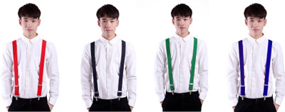 

lana vels Y- Back Suspenders for Men, Girls, Boys, Women(Red, Black, Blue, Green)