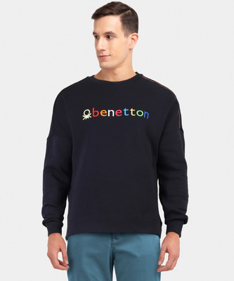 United Colors of Benetton Full Sleeve Embroidered Men Sweatshirt