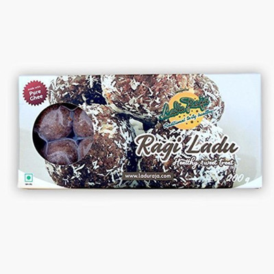 

laduraja Ragi Ladu Indian Sweet, 200g(200 g, Box)