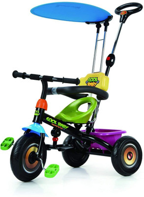 

Baybee Duster Plug and Play Kids Tricycle -Smart Baby Tricycle for Kids /Baby / Trike with Storage Compartment & Canopy |Up to 25 kgs Weight Capacity| Cycle Baby Tricycle for Kids/Baby 2 And Up Boys & Girls ,Black / Green / TRICYCLE FOR BABY GIRL OR TRICY