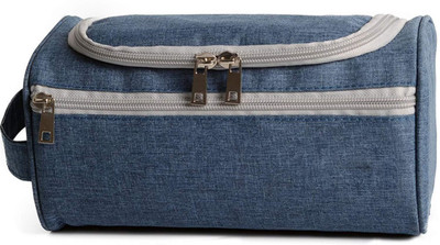 

House of Quirk Hanging Toiletry Bag Organizer & Bathroom Storage Dopp Kit with Hook for Travel Accessories Blue(Blue)