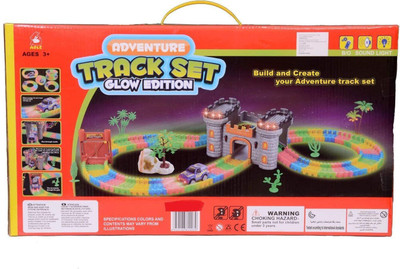 

DD RETAIL Magic Track Rails with Eco-Friendly ABS Plastic Safe and Non-Toxic, not Harmful to Children-(Multicolor)