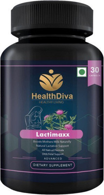 

HealthDiva LactiMaxx- Breastfeeding Supplement - Increase Milk Supply & Herbal Lactation(30 No)