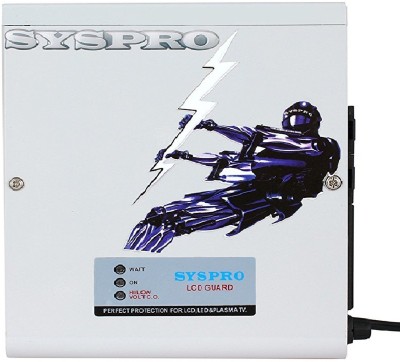 

SYSPRO LED VOLTAGE STABILIZER With 5 years warranty and Upto 65 inch (100% COPPER WINDING)(White)